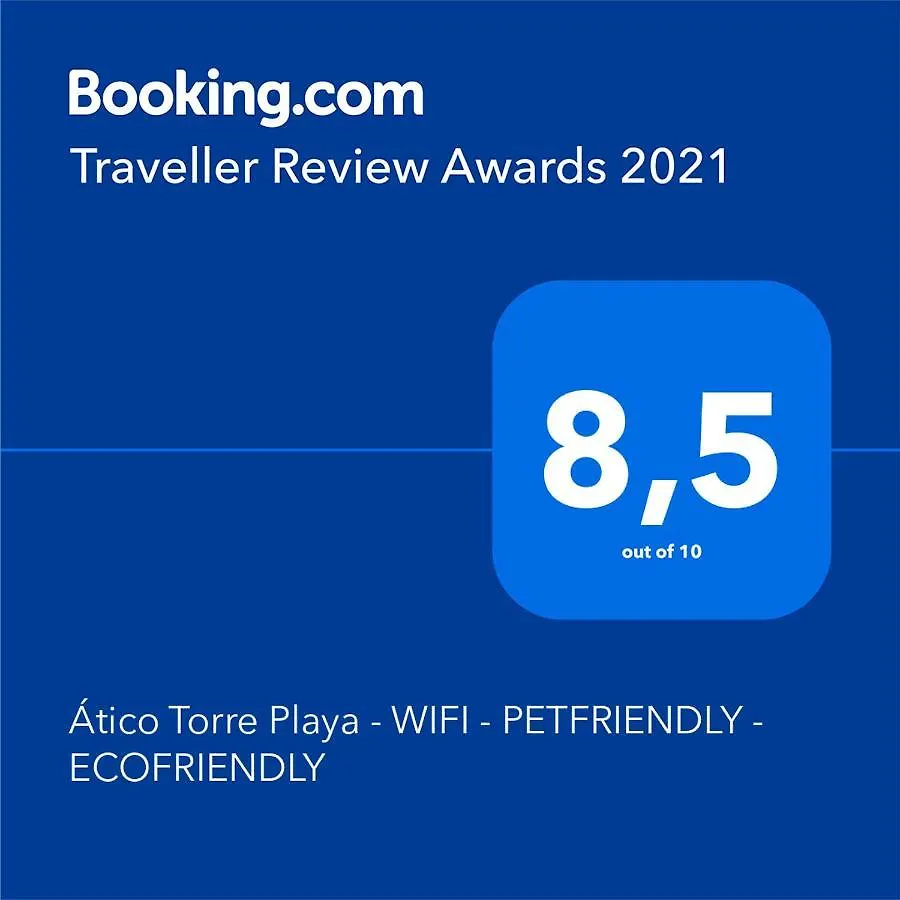 דירות קדיז Atico Torre Playa - Wifi - Petfriendly - Ecofriendly